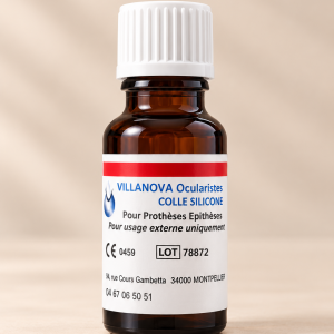 Colle à épithèses flacon avec pinceau